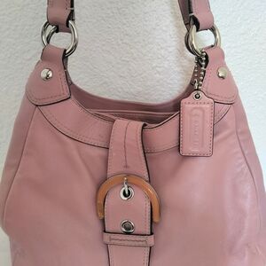 Coach Blush Pink Leather Shoulder Bag